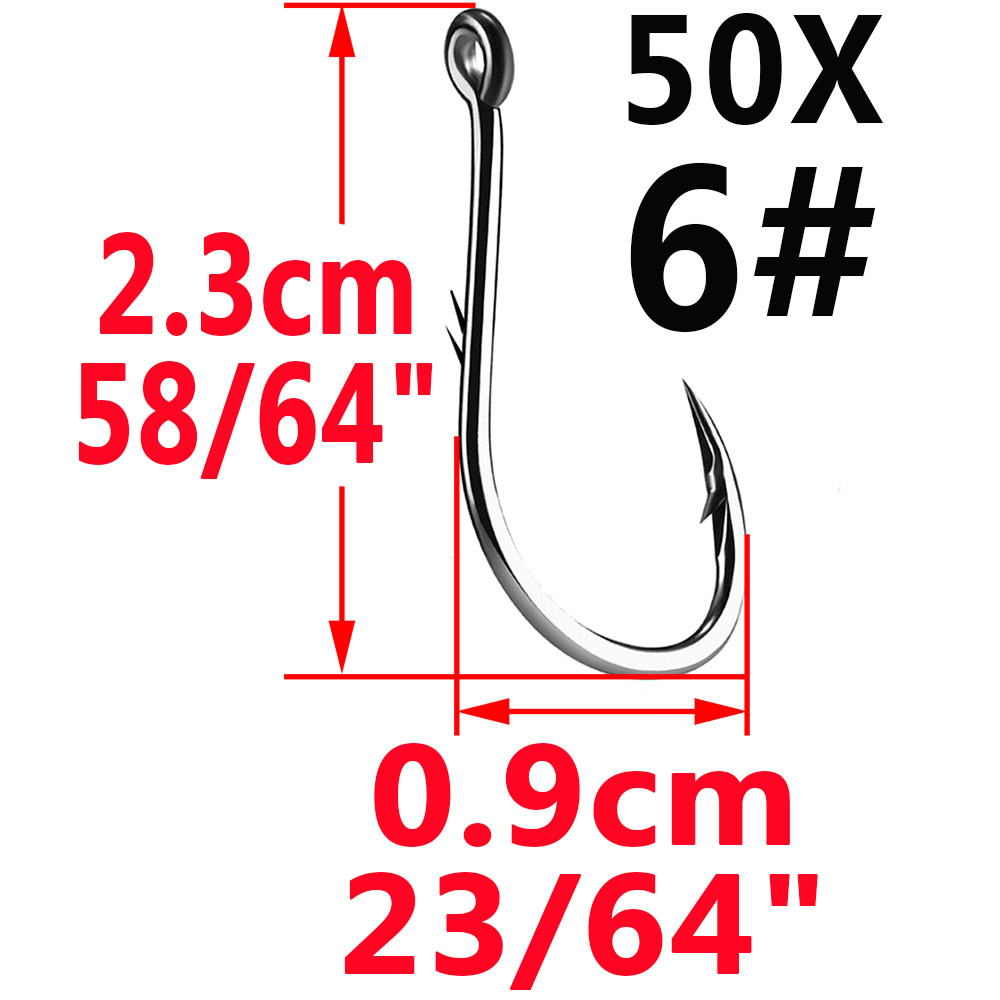 50pcs Iseama Circle Carp Eyed  - Fishing Hook Circle のレビューと価格