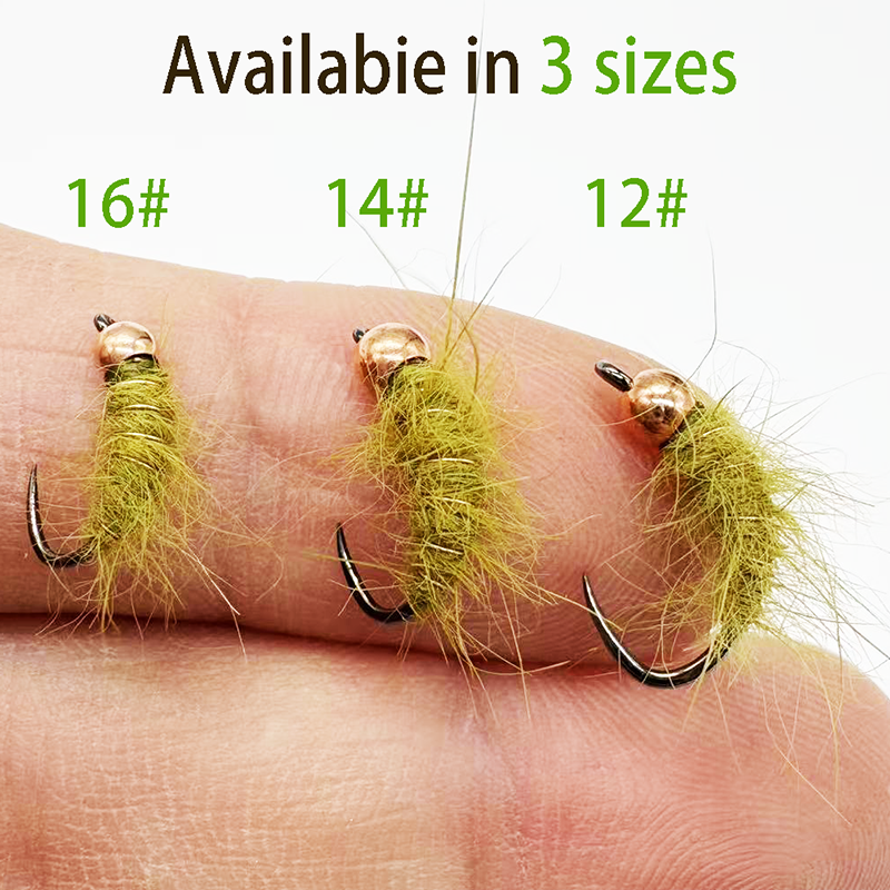 5PCS Fly Fishing Nymphs Wet Fl - Fishing Hook Barbless のレビューと価格
