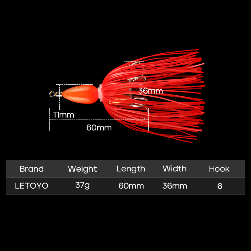 37g Weedless Football Jig Head - Fishing Hook Weedless のレビューと価格