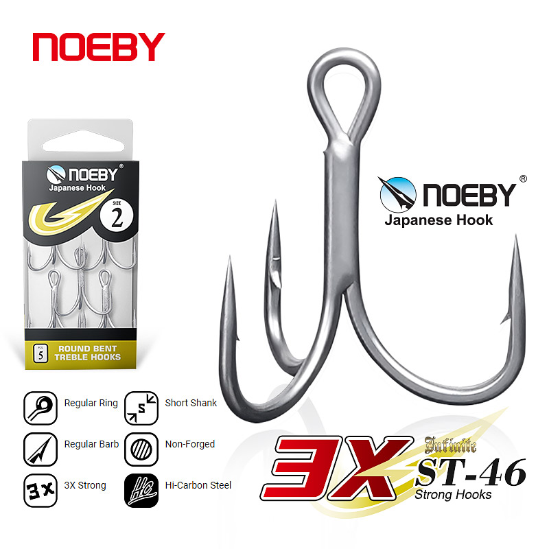 Noeby High Carbon Steel Fishin - Fishing Hook Barbless のレビューと価格