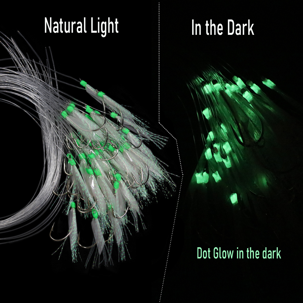 WIFREO 50pc Luminous Simulated - Fishing Hook Circle のレビューと価格