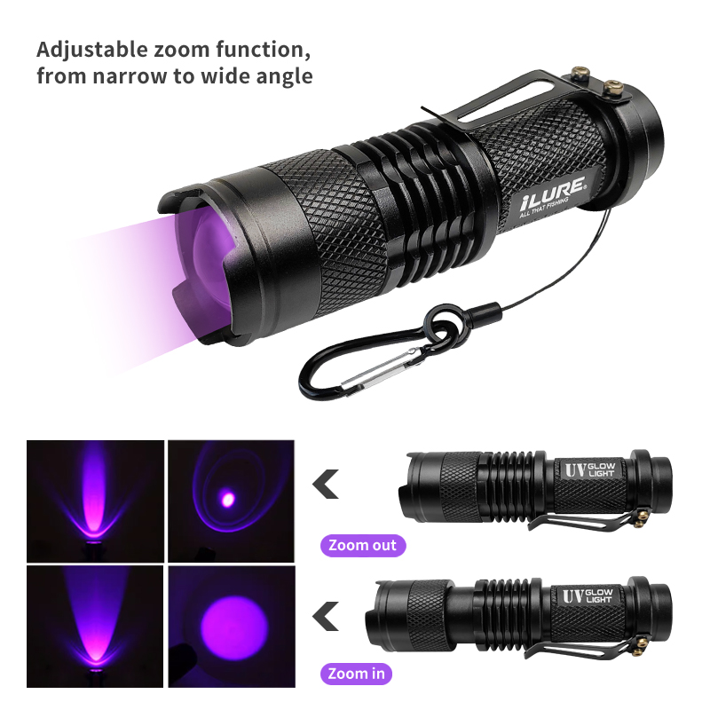 Mini UV Flashlight 395nm Ultra - Fishing Hook Jig のレビューと価格