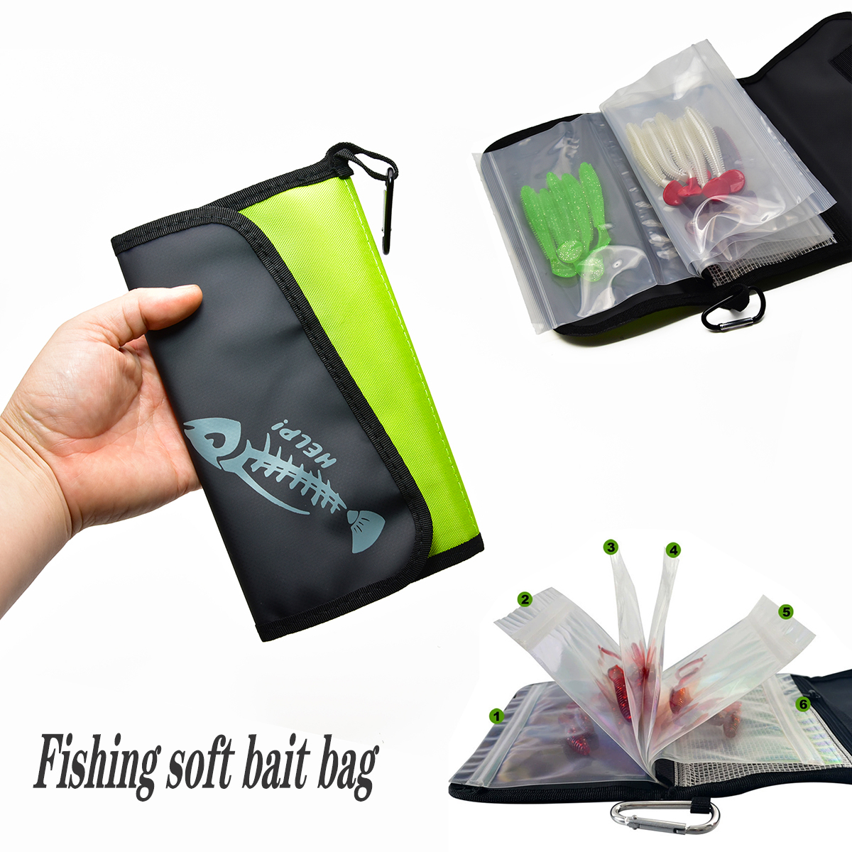 Fake Bait Bag PVC Inner Partit - Fishing Hook のレビューと価格