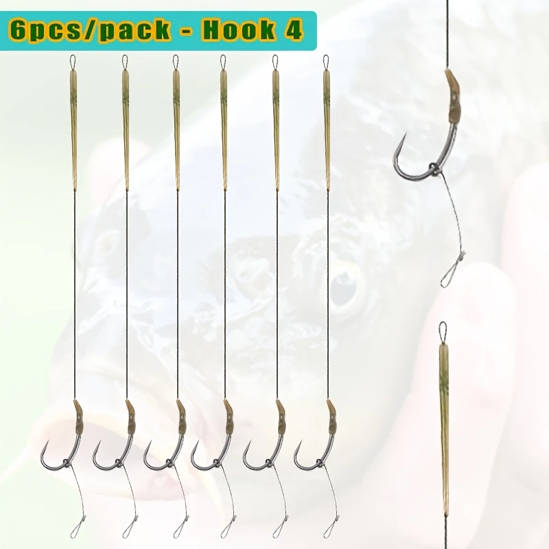 6pcs Ready Made Blow Back Hair - Fishing Hook Size のレビューと価格