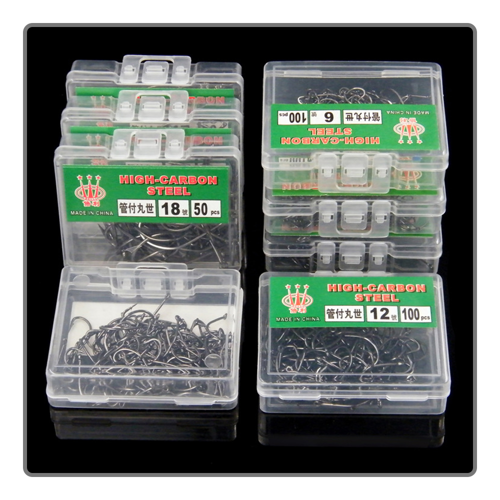 40-100Pcs per box Boxed fishho - Fishing Hook Barbless のレビューと価格