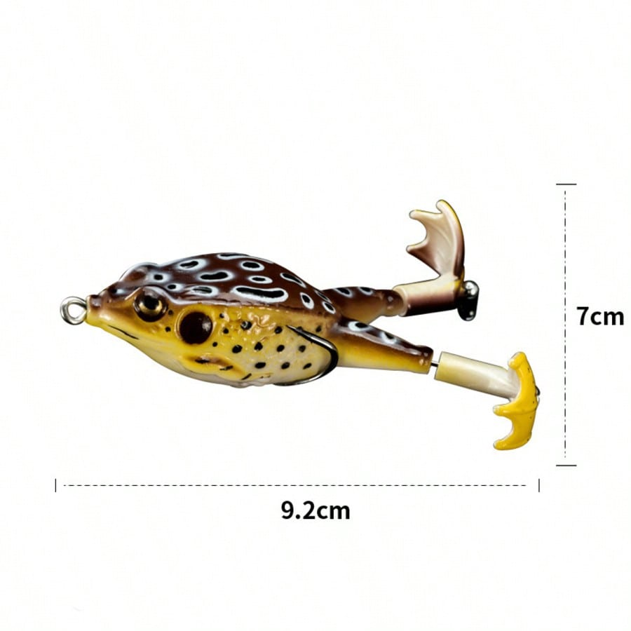 5pcs Water Soft Frog Bass Fish - Fishing Hook Weedless のレビューと価格