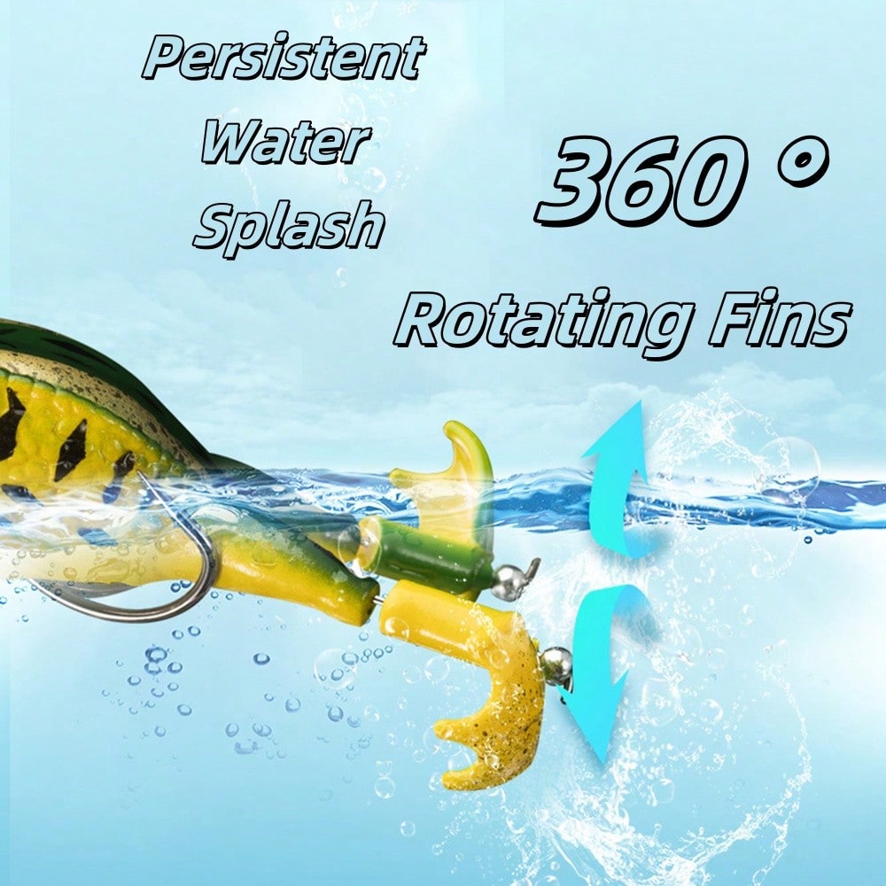 5pcs Water Soft Frog Bass Fish - Fishing Hook Weedless のレビューと価格