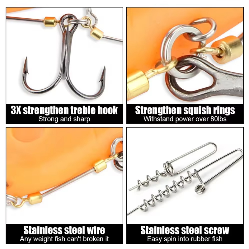 Fishing Hook Rigs Steel Leader - Fishing Hook Treble のレビューと価格