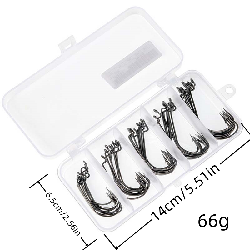 50Pcs/Box High Carbon Steel Fi - Fishing Hook Box のレビューと価格