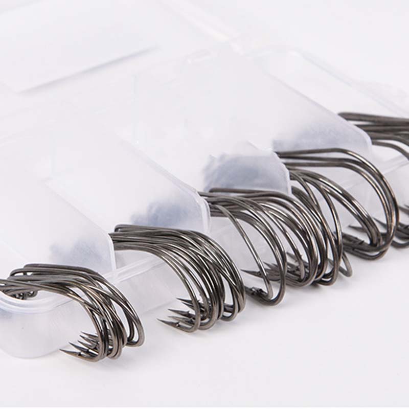 50Pcs/Box High Carbon Steel Fi - Fishing Hook Box のレビューと価格
