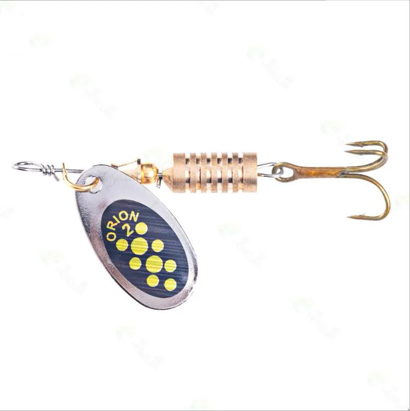 1PCS Metal Plating Spinner Bai - Fishing Hook Treble のレビューと価格