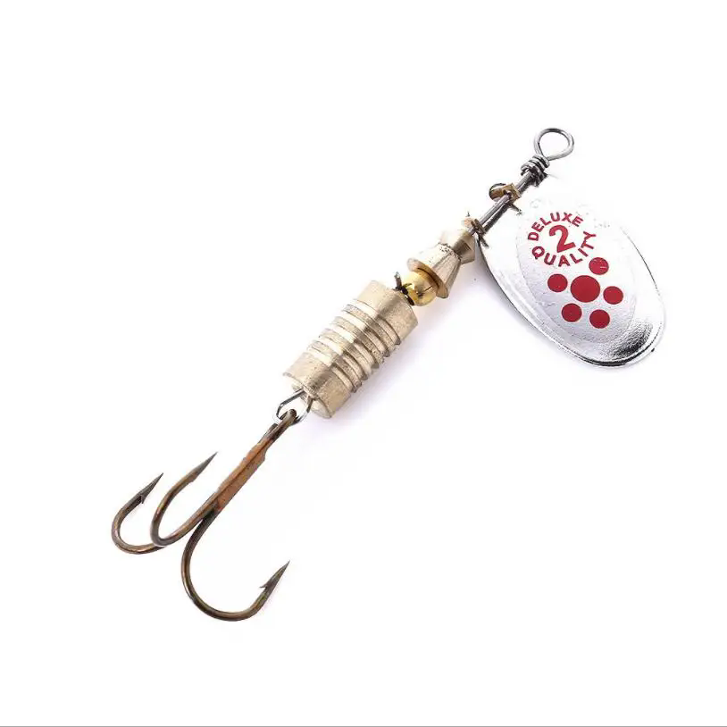 1PCS Metal Plating Spinner Bai - Fishing Hook Treble のレビューと価格