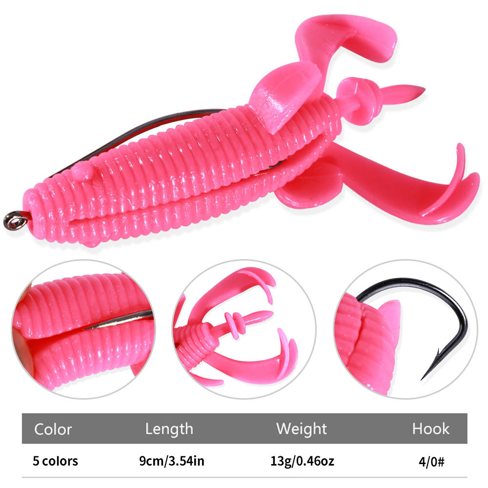 Floating Soft Frog Bait Reinfo - Fishing Hook Weedless のレビューと価格