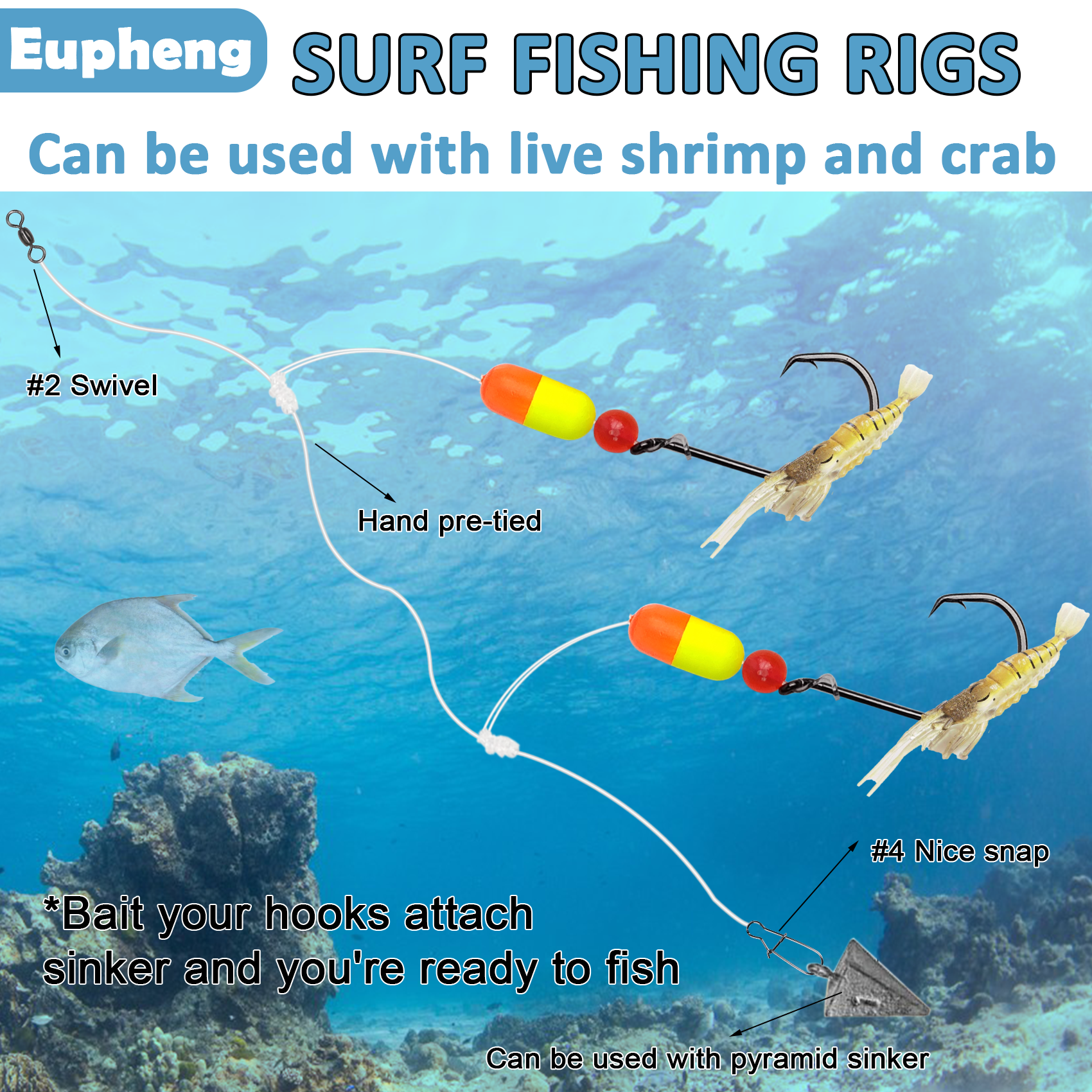 Aventik Pompano Rig Fishing Sa - Fishing Hook Circle のレビューと価格