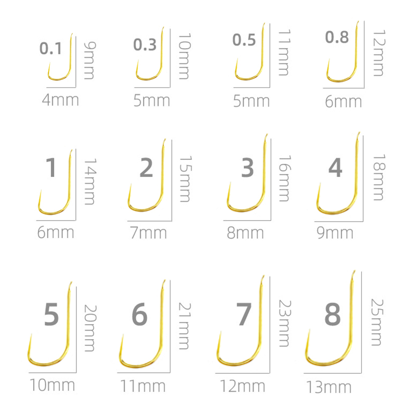 100 Pieces Shinkanto Barbless  - Fishing Hook Size のレビューと価格