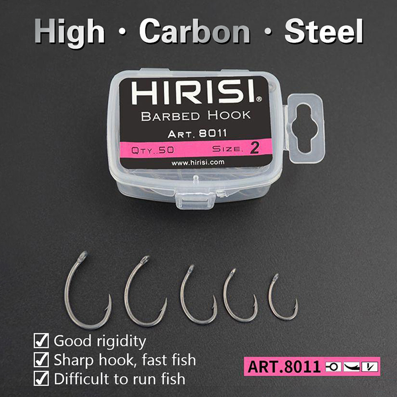 New Hirisi 50pcs Boxed Hooks B - Fishing Hook Box のレビューと価格