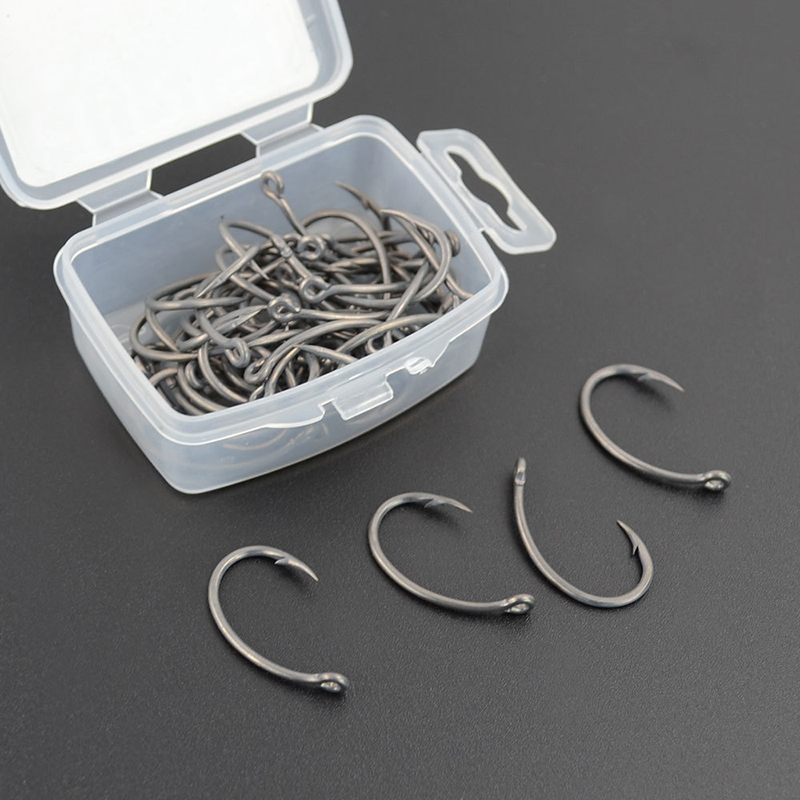 New Hirisi 50pcs Boxed Hooks B - Fishing Hook Box のレビューと価格