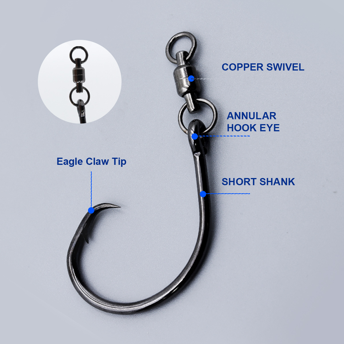 ZYZHE 3pcs/Bag Circle Hooks Wi - Fishing Hook Barbless のレビューと価格