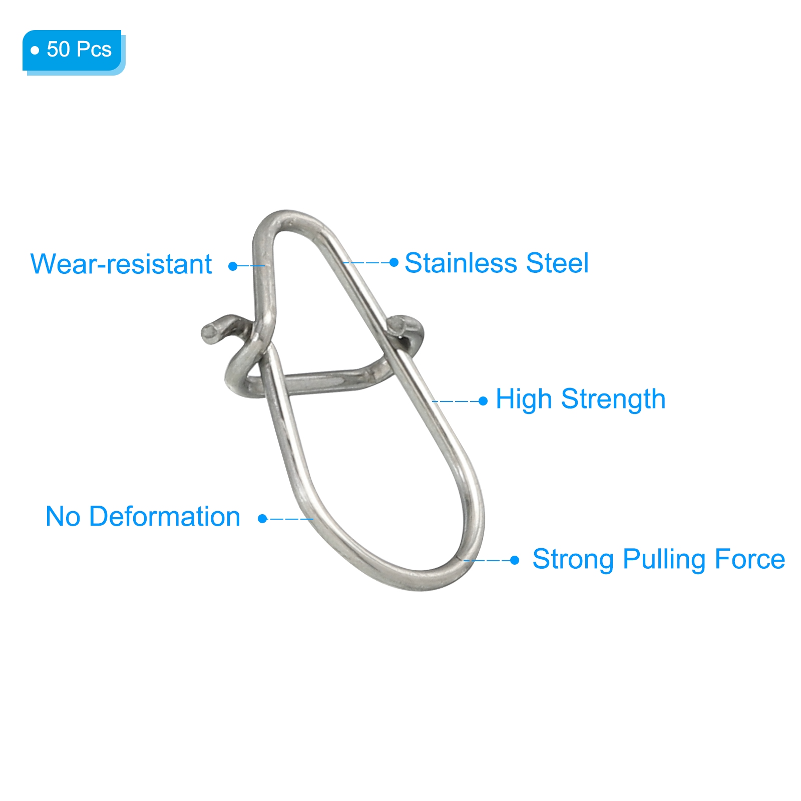 50pcs Stainless Steel Fishing  - Fishing Hook Stainless Steel のレビューと価格