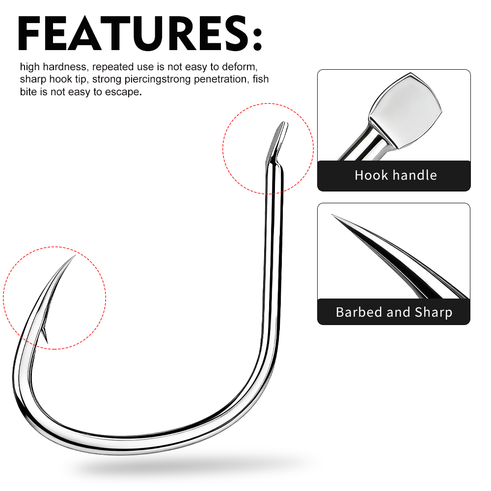 Proberos 20PCS/BOX High Carbon - Fishing Hook Circle のレビューと価格