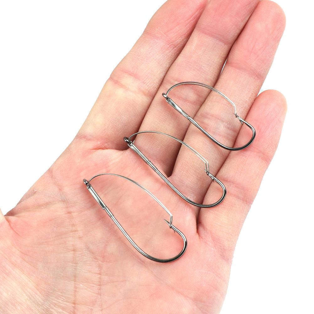 10Pcs/box Fishing Wacky Weedle - Fishing Hook Weedless のレビューと価格