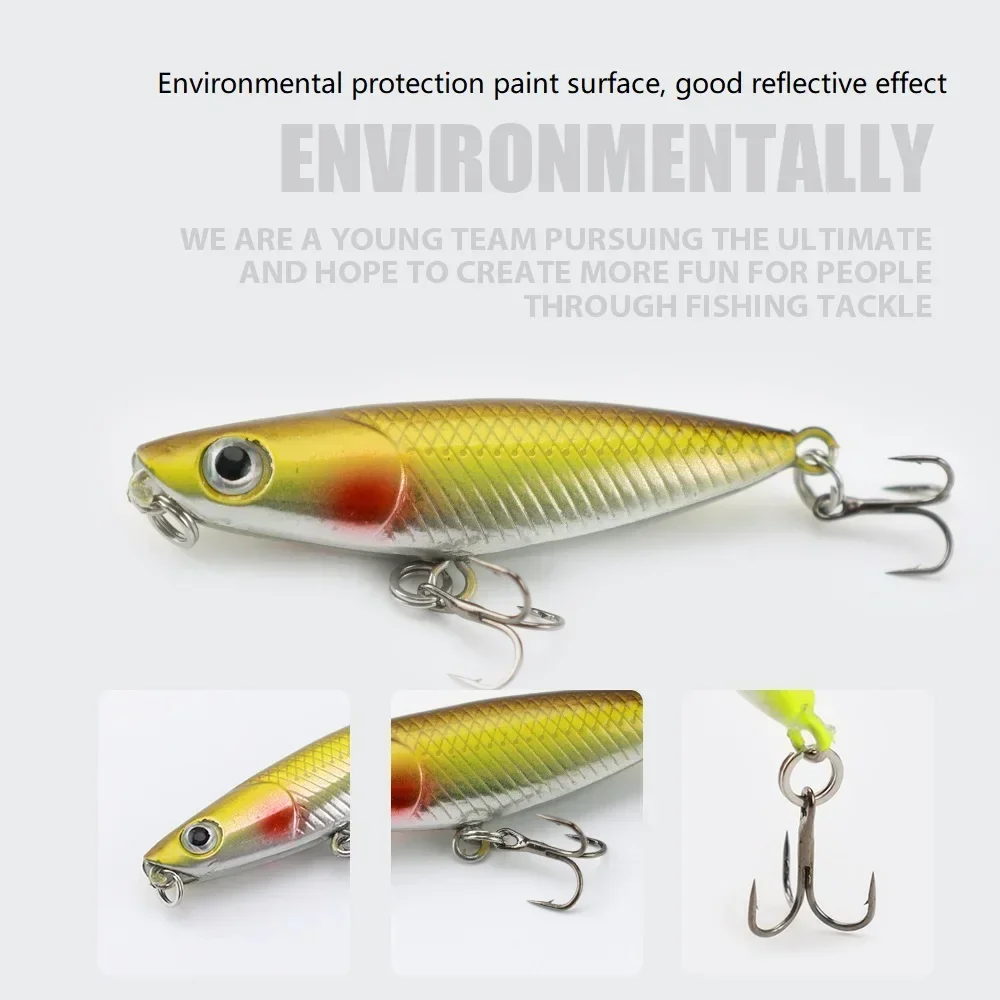 45mm 1.9g 1pcs Zigzag Dog Penc - Fishing Hook Treble のレビューと価格