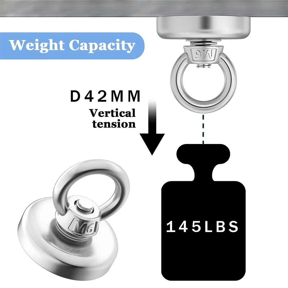 D16~D42mm Super Strong Neodymi - Fishing Hook Stainless Steel のレビューと価格