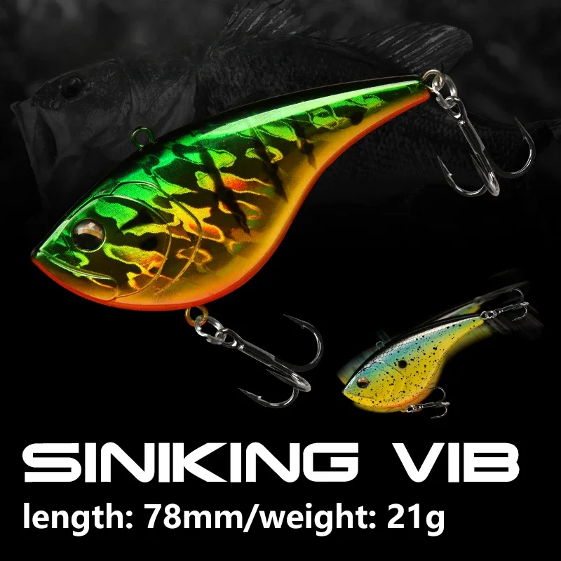 21g/78mm VIB Fishing Lure Arti - Fishing Hook Treble のレビューと価格
