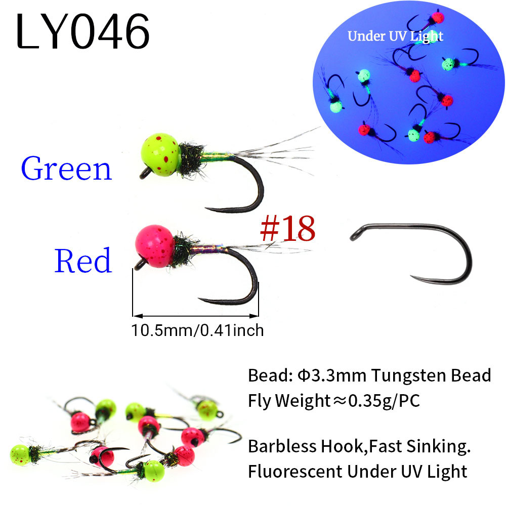 6PCS Fast Sinking Perdigon Eur - Fishing Hook Barbless のレビューと価格