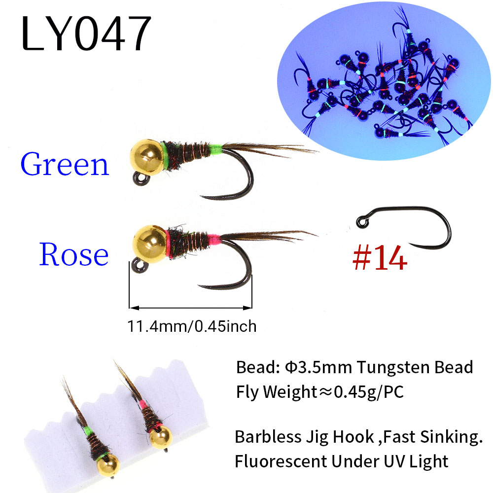 6PCS Fast Sinking Perdigon Eur - Fishing Hook Barbless のレビューと価格