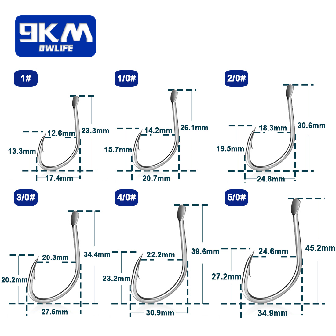 9KM Live Bait Hooks Saltwater  - Fishing Hook Circle のレビューと価格