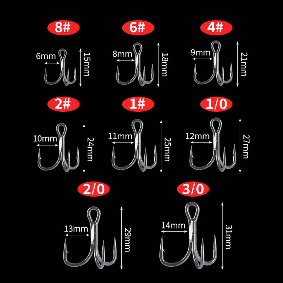 Fishing Treble Hook 6X Strong  - Fishing Hook Assortment のレビューと価格