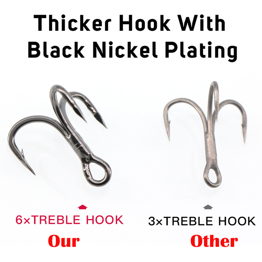 Fishing Treble Hook 6X Strong  - Fishing Hook Assortment のレビューと価格