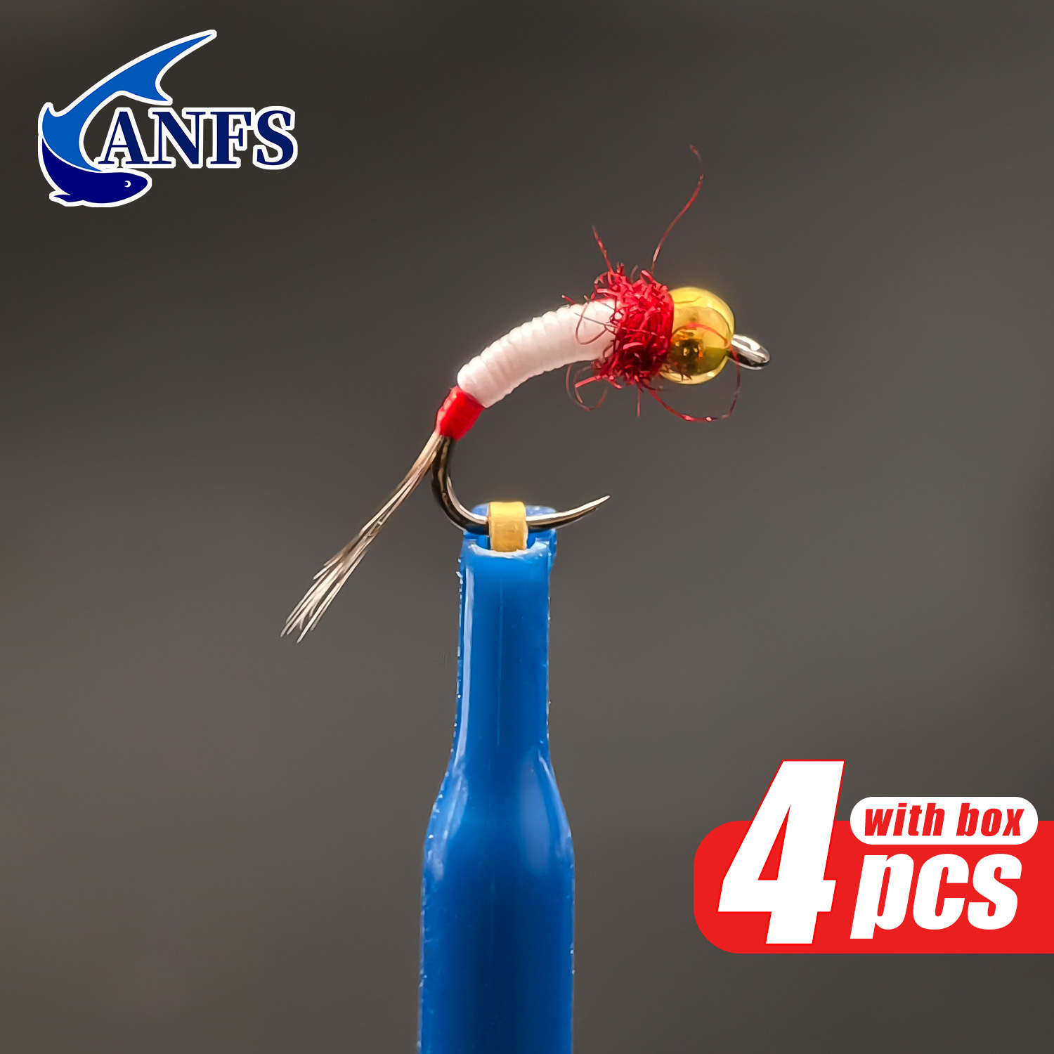 ANFS 4pcs Midge Nymph Flies As - Fishing Hook Assortment のレビューと価格