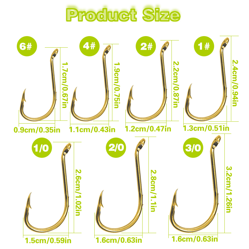 50pcs Fishing Octopus Hooks, S - Fishing Hook Circle のレビューと価格