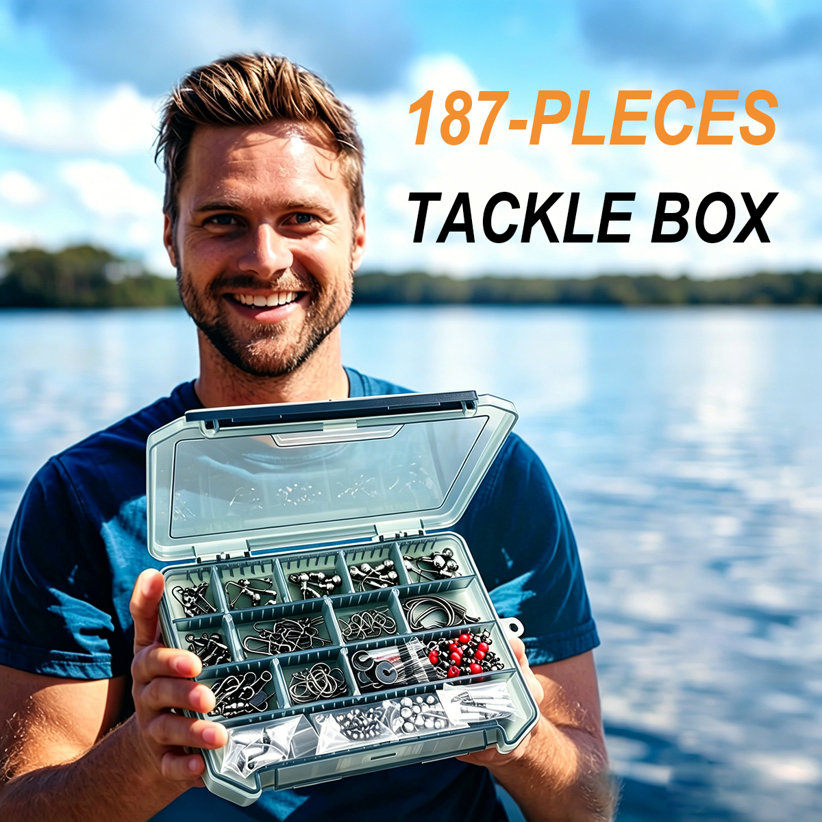 187pcs Fishing Accessories Kit - Fishing Hook Box のレビューと価格