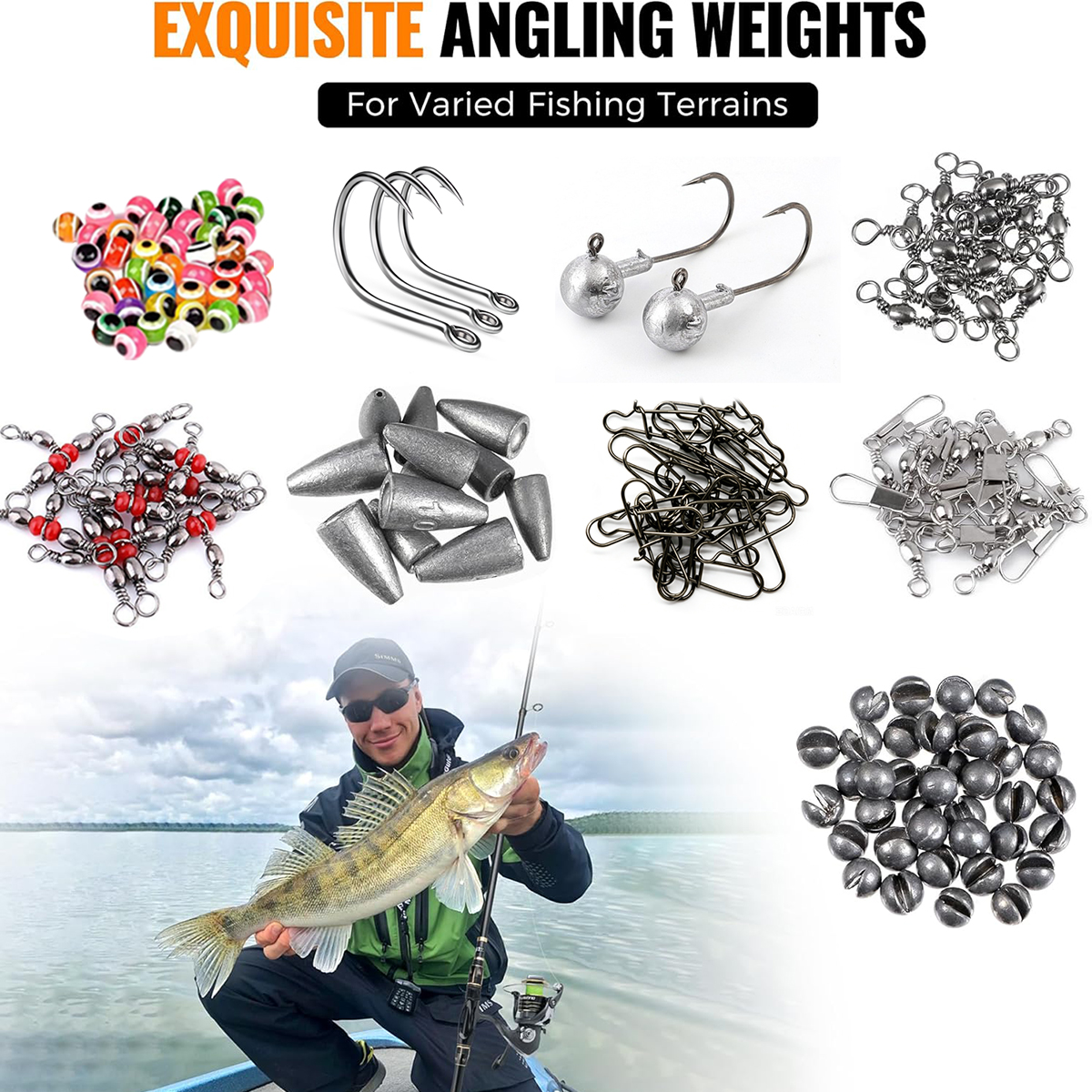 187pcs Fishing Accessories Kit - Fishing Hook Box のレビューと価格