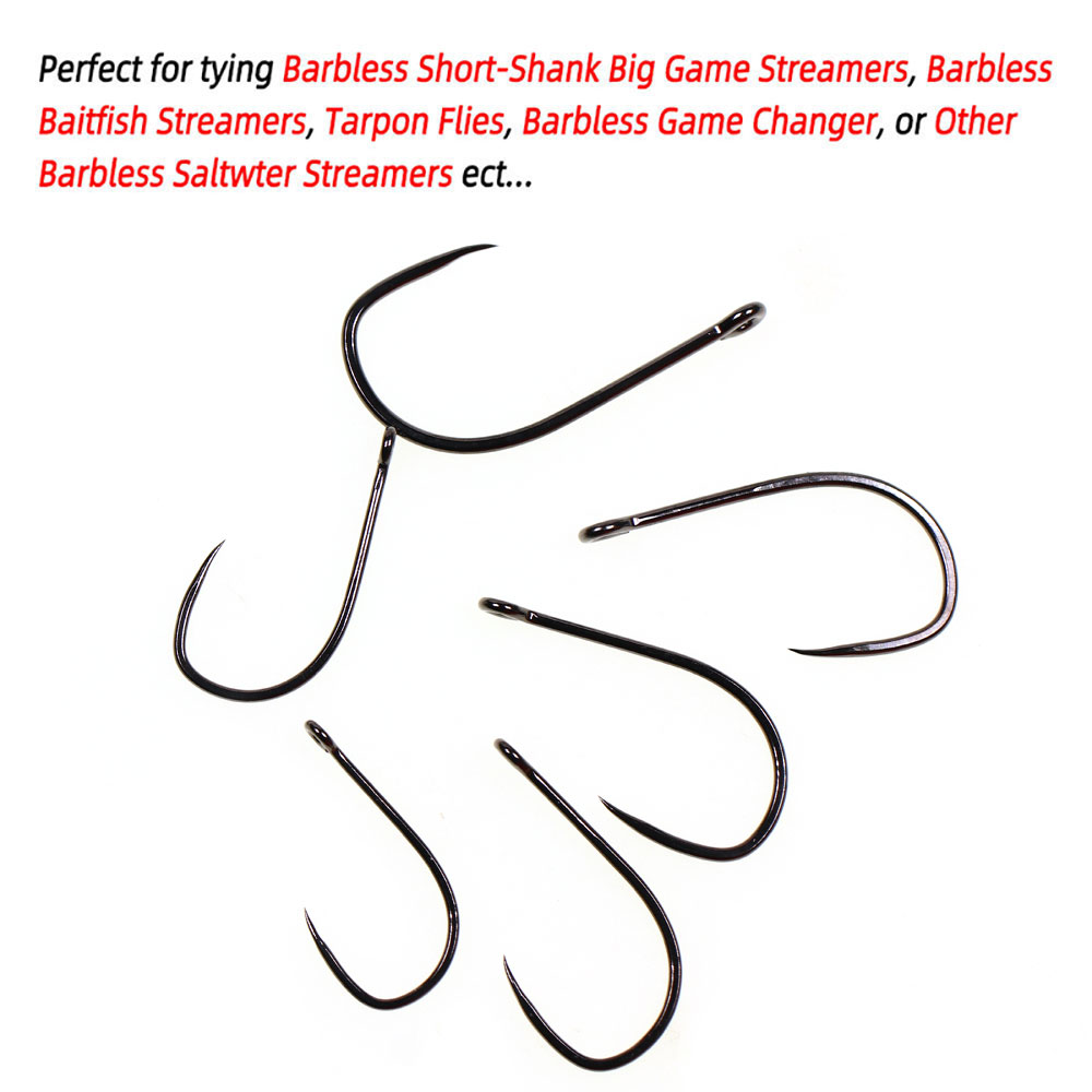 20pcs #1 1/0 2/0 3/0 4/0 5/0 S - Fishing Hook Barbless のレビューと価格